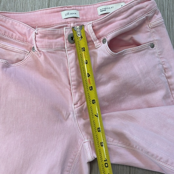 J. Jill Denim Authentic Fit Cropped Jeans in Light Pink size 6 - Picture 9 of 13